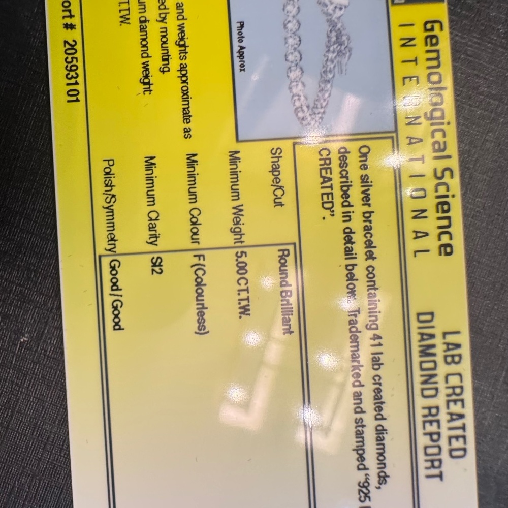 5 carat diamond bracelet